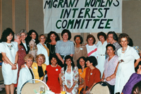 Curtin University Library. Carmen Lawrence Collection. Records of Carmen Lawrence. Carmen Lawrence with the Migrant Women's Interest Committee, 1992. CUL00005/3/57
