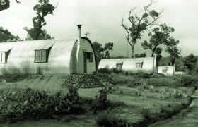 Nissan huts at the Graylands Hostel for British migrants, c 1951