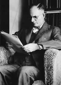 John Curtin reading in his Cottesloe home