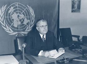 Dr Evatt at the UN