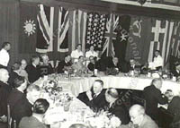 Curtin and MacArthur at a formal reception for the US general, c. 1942