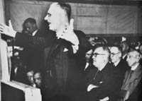 John Curtin speaking in Sydney at the opening of the First Liberty Loan, 1942