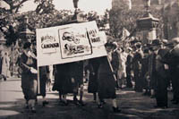 Mothers campaigning against conscription for overseas service, 1943