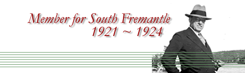 Member for South Fremantle 1921-1924