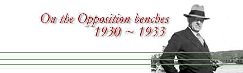 On the Opposition benches 1930-1933