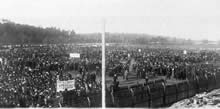 Anti-conscription rally, Yarra Bank, 1916