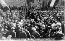 PM Fisher lays foundation stone of Perth Trades Hall, 1911