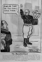 Cartoon 'The Mussolini touch'