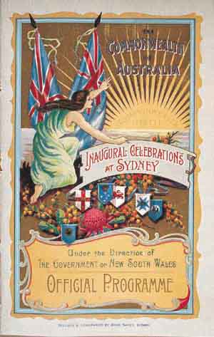 Official Program to Celebrations at Sydney, 1901