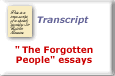 Transcript of 'The Forgotten People' essays
