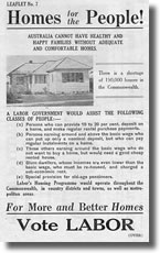 'Homes for the people', ALP leaflet for 1943 federal election