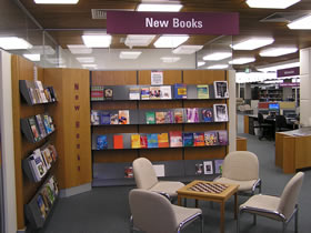 New book display on level three, 2003