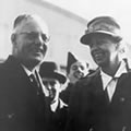 John Curtin greeting Eleanor Roosevelt September 1943. JCPML00376/83