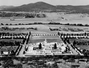 Aerial view of Parliament House, Canberra, 1939