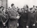 Prime Minister Menzies with RAF pesonnel, England, 1941