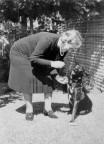 Mrs Curtin and 'Kip', Cottesloe, 1942