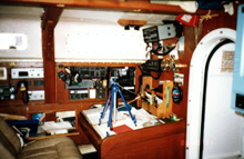 Navigational equipment on the Parry Endeavour. At sea, 9 to 12 October 1986. CUL00039/19/4.