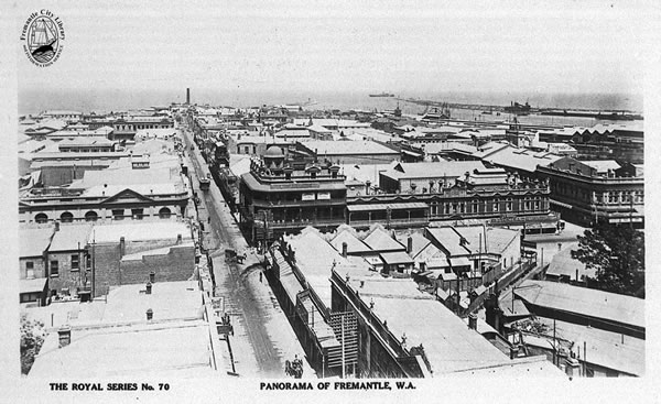 Panorama of Fremantle, c 1920.