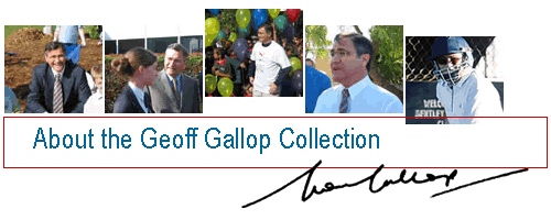 About the Geoff Gallop Collection