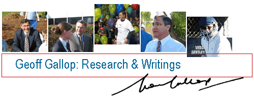 Geoff Gallop: Research and Writings